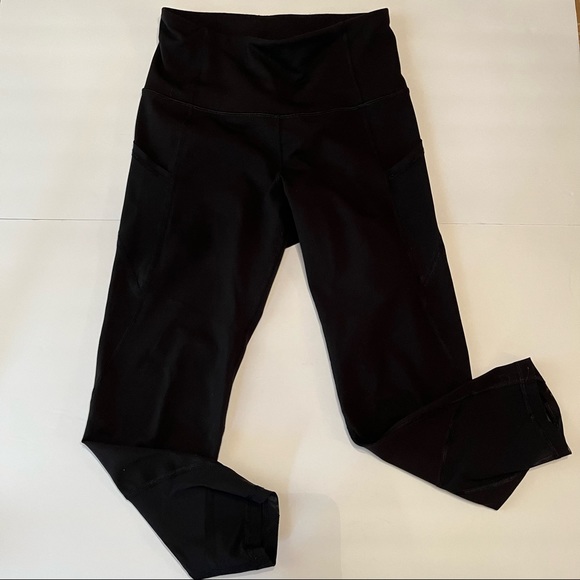 🏔🌴Old Navy Active High-Waisted Black Crop Elevate Go Leggings MULTIPLE SIZES - Picture 7 of 11